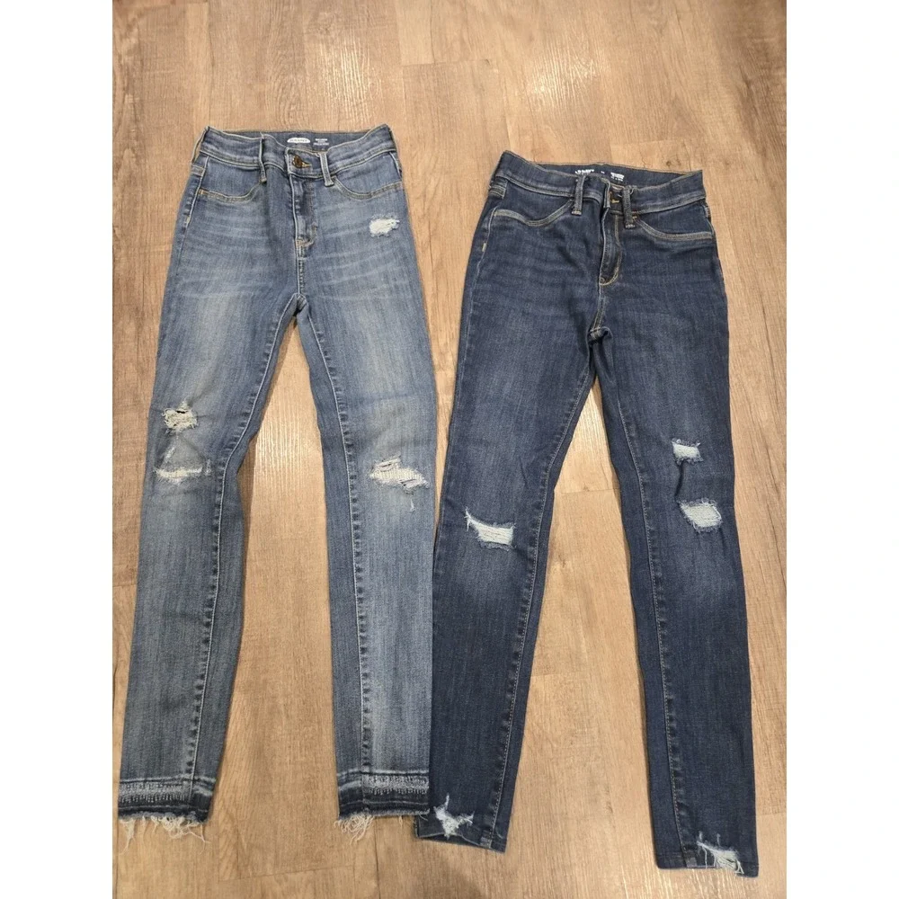 Old Navy Girls‎ Denim Jeggings Skinny Jeans Lot Size 14